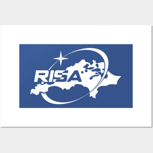 Rottnest Island Space Agency (RISA) Logo White Posters and Art